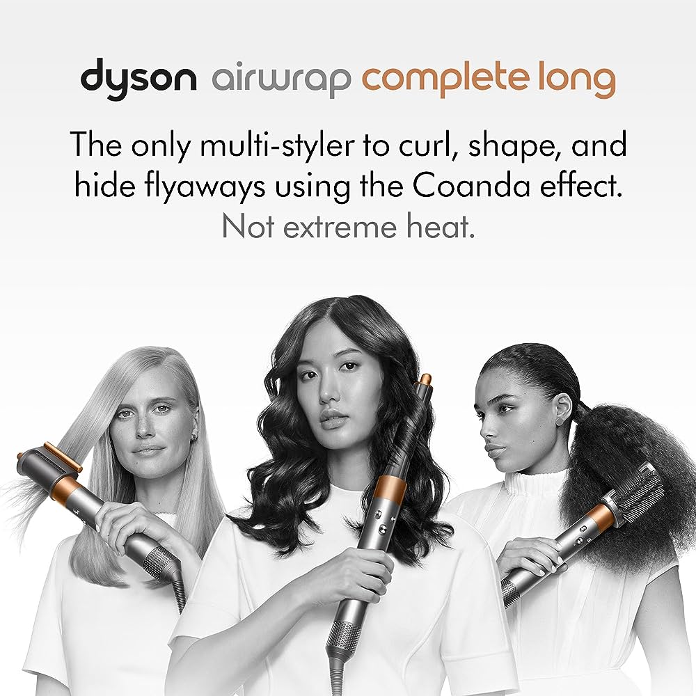 - استایلر حرفه ای دایسون مدل Dyson Airwrap™ multi-styler Complete Long Prussian Blue