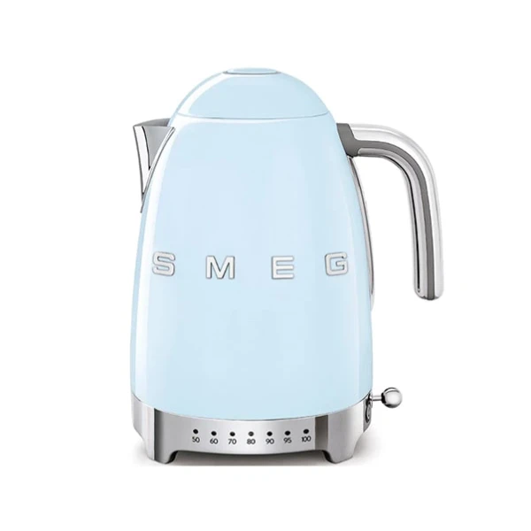 smeg graded electric kettle blue 1 1 - کتری برقی درجه دار اسمگ رنگ آبی پاستیلی مدل KLF04PB