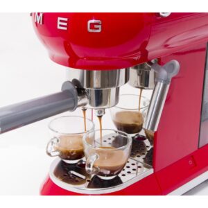 smeg smeg espressomachine ecf01rdeu rood - اسپرسوساز اسمگ رنگ قرمز SMEG ECF01RD