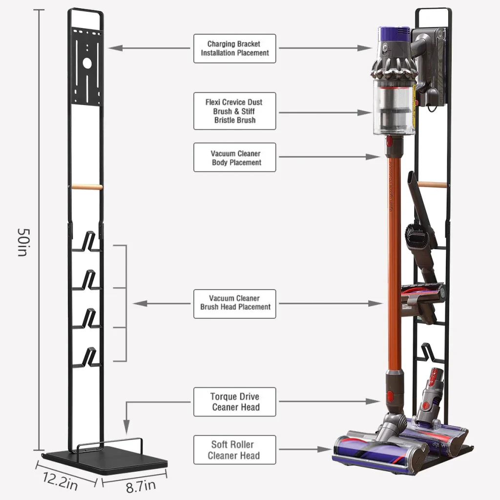 PB239 4 - استند جارو شارژی دایسون رنگ مشکی