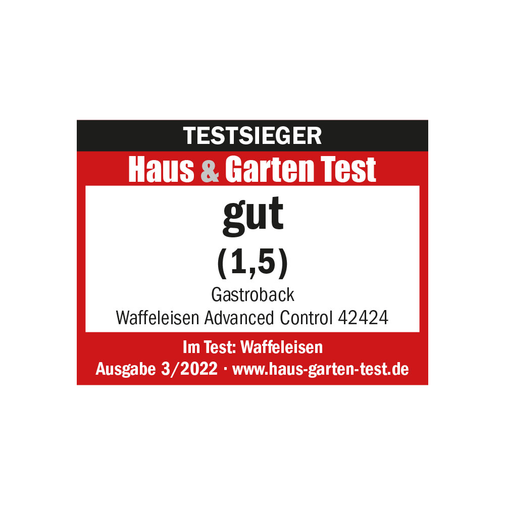 GASTROBACK Waffeleisen Advanced Control HuGT Testlogo - وافل ساز گاستروبک 42424