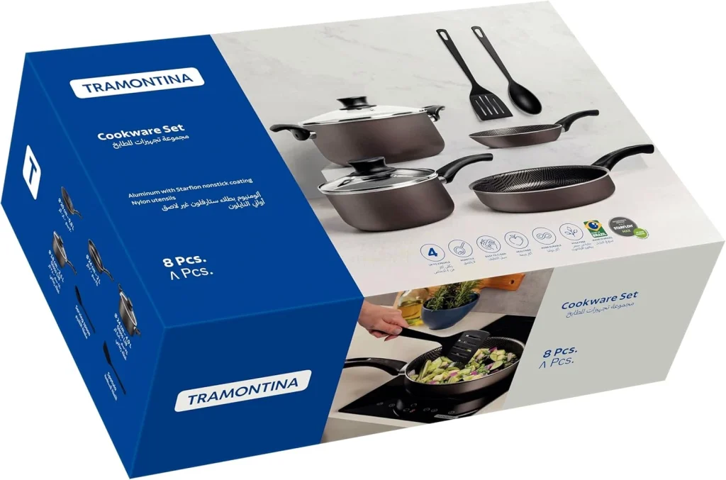 71SExm2ClnL. AC SL1500 1 - سرویس قابلمه ترامونتینا سیسیلیا نچسب آلومینیومی