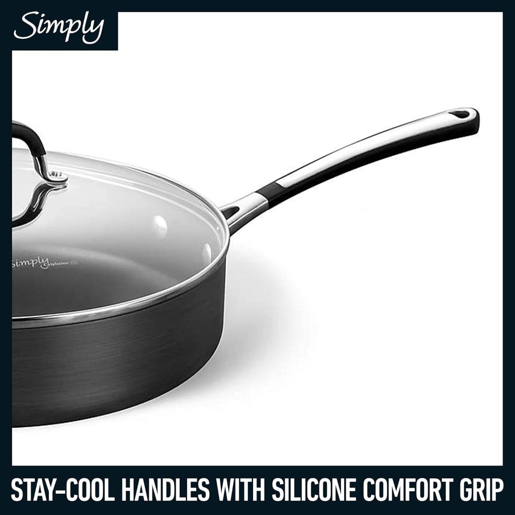 4 1 - سرویس قابلمه 10 پارچه کالفالون Calphalon Simply Nonstick