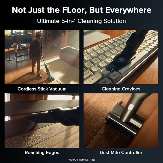 2 56 - جارو شارژی آب و خاک روبوراک مدل Roborock F25 Combo