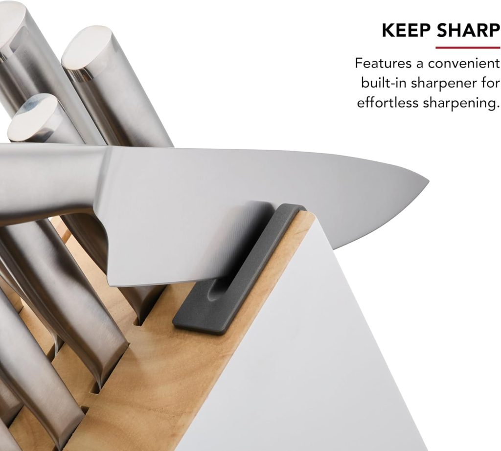 3 42 - ست چاقو 14 پارچه کیچن اید همراه با استند چاقو تیز کن