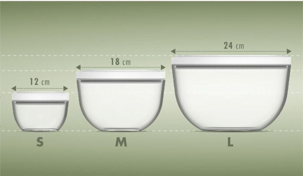 3 6 - ظرف وکیوم شیشه‌ای زولینگ آلمان 18 سانتی متر