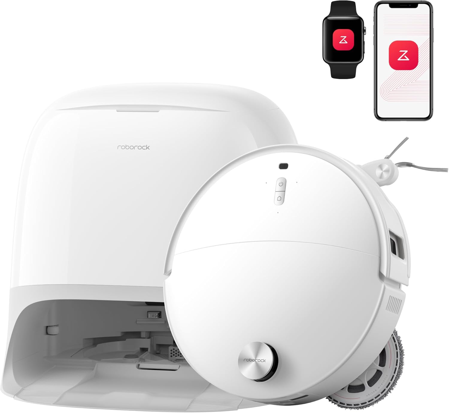 1 1 - جارو رباتیک روبوراک Qrevo Curv 2 Pro همراه با محلول روبوراک