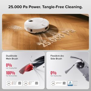 آلپوشاپ 154 جارو رباتیک روبوراک Qrevo Curv 2 Pro همراه با محلول روبوراک