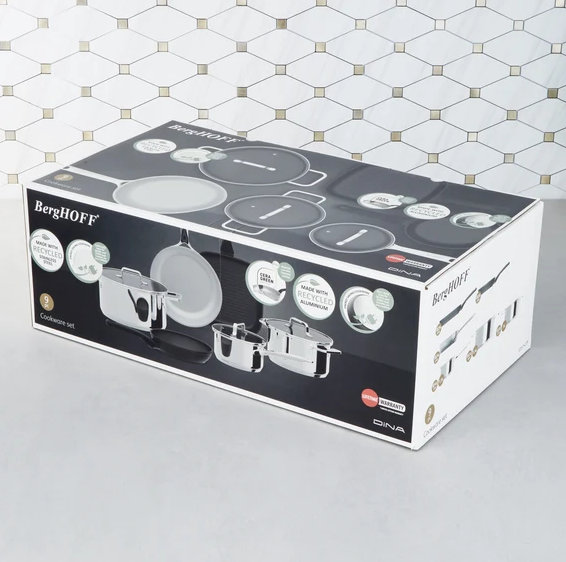 سرویس پخت و پز 9 پارچه برگهف مدل BERGHOFF DINA HELIX 20 4 2 - سرویس پخت و پز 9 پارچه برگهف مدل BERGHOFF DINA HELIX